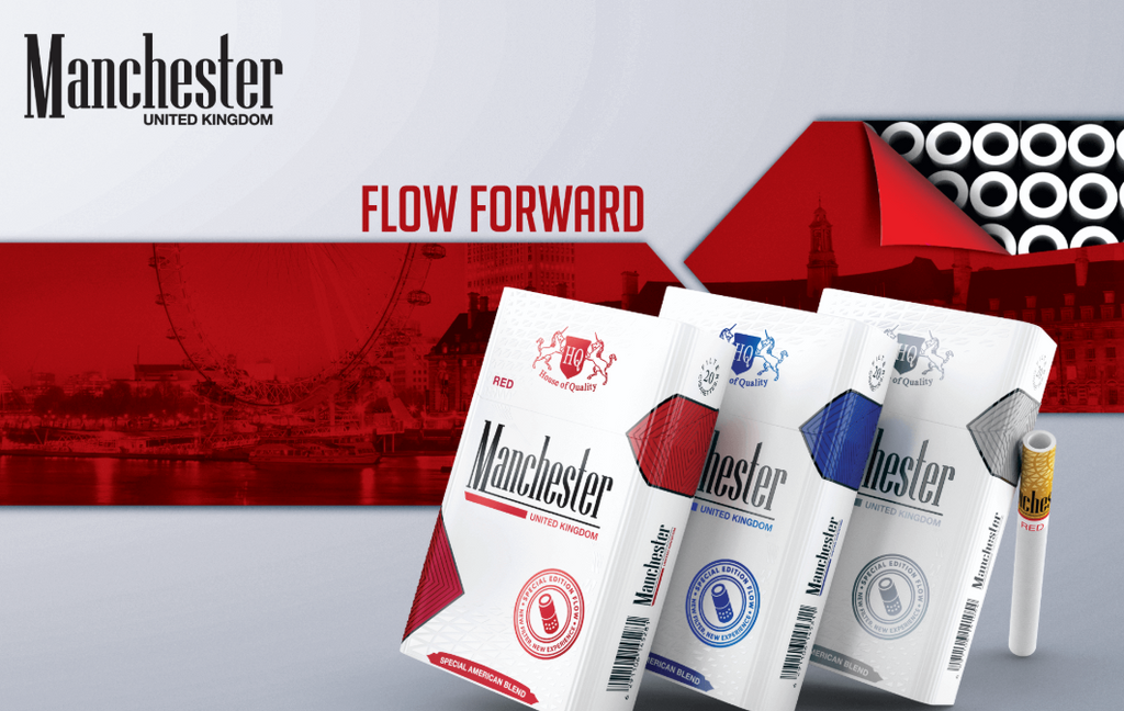 Manchester Special Edition Flow Blue 6mg Carton